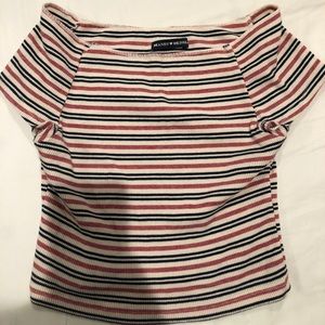 Brandy Melville striped crop top
